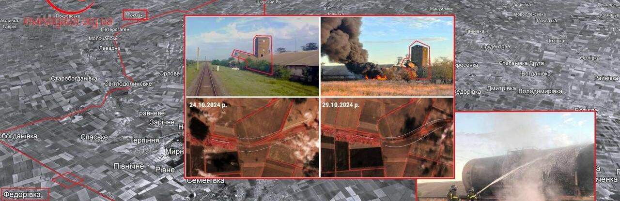 На ТОТ Запоріжжя ідентифіковано місце, де дрони підірвали цистерну з пальним